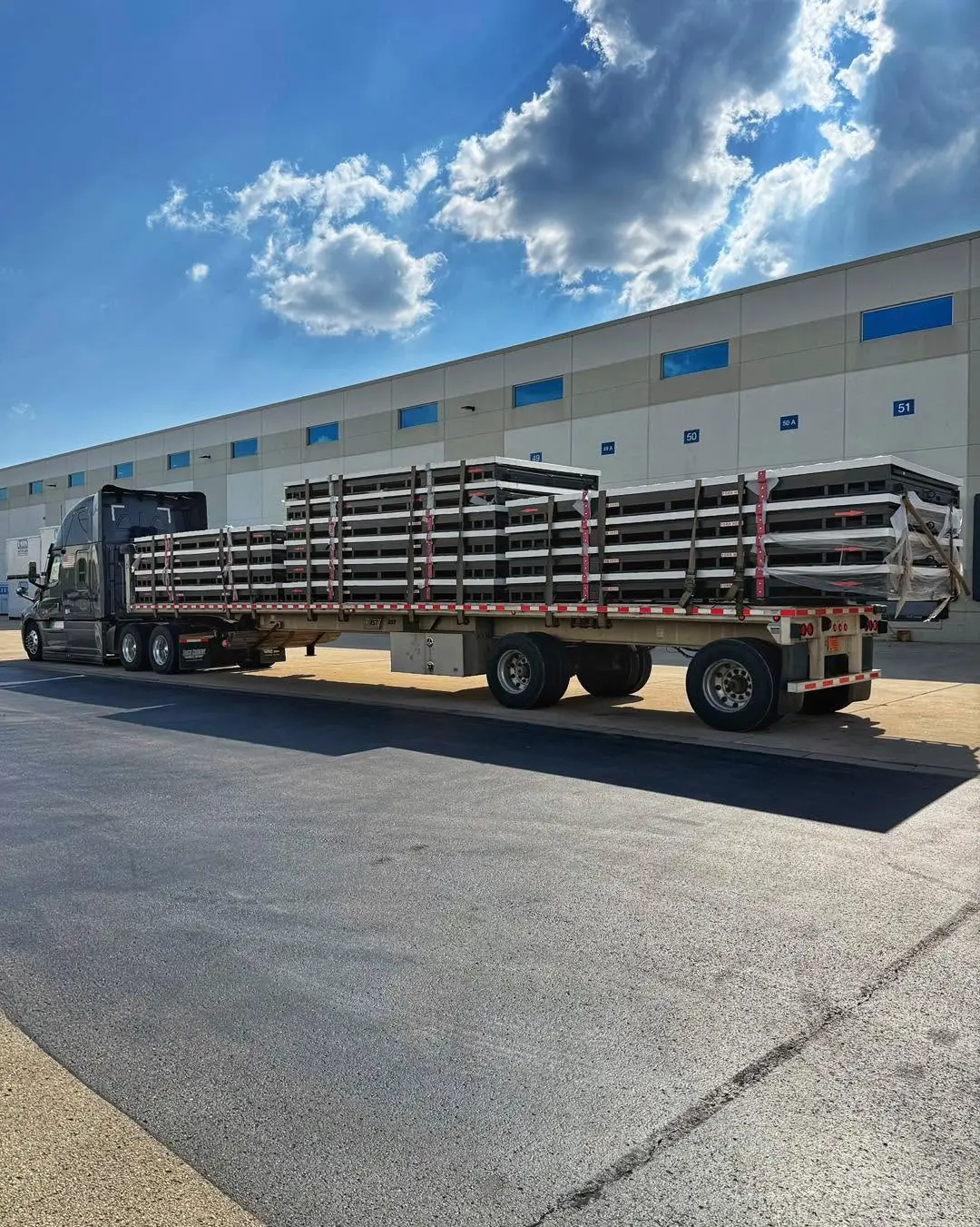 Laufer Trucking flatbed trailer